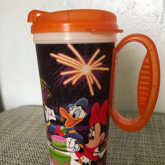 Vintage Disney Parks Whirley Cup Tumbler fireworks Mickey Minnie - Picture 3 of 4